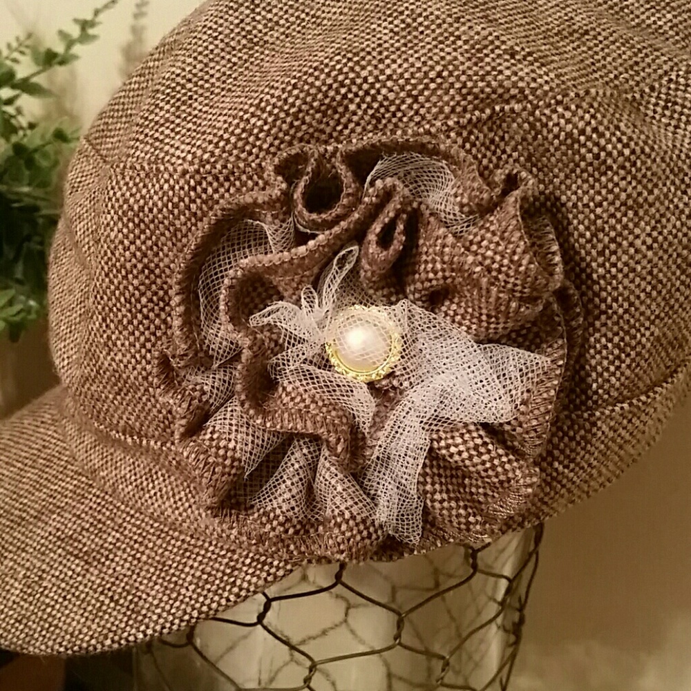 👒Ladies Modern Embellished Newsie Hat🛍